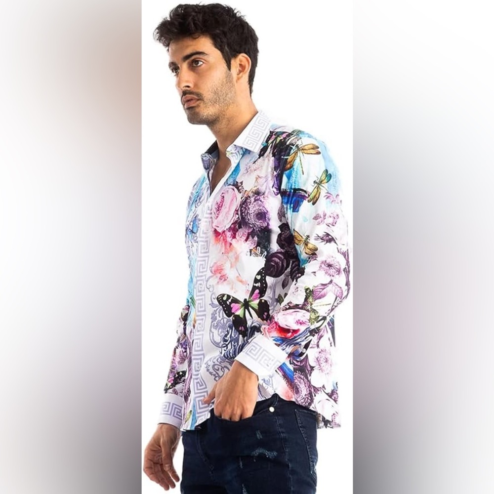 Barabas Men's Long Sleeve Shirt‎ B287